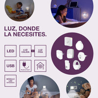 OSRAM NIGHTLUX® Torcia Bianca, luce notturna mobile con sensore di movimento, bianco