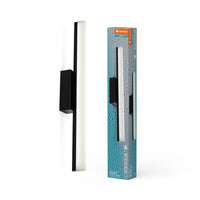 LEDVANCE Orbis Mirror Lampada da specchio, bagno, Click-CCT, 10W, 60cm, nero, IP44