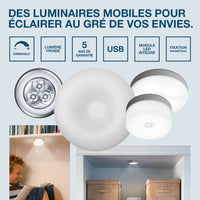 OSRAM DOT-it touch high Akku Usb LED Leuchte für Wand / Schrankunterseiten 0,45W / 4000K Kaltweiß