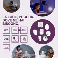OSRAM NIGHTLUX LANTERNA POWERBANK batteria LED luce 0,50W / 3000-4000K