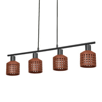 OSRAM DECOR Lampada a sospensione in argilla per finestre LN 4xE27 Marrone