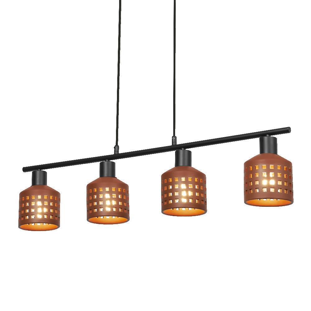 LEDVANCE DECOR Clay Windows Pendant Lampadario LN 4XE27 Marrone