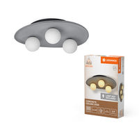 LEDVANCE DECOR Concrete Nest Deckenleuchte Grau, 3-flammig, G9