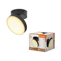 LEDVANCE DECOR Spot Moon Lampada da soffitto nera, 1 Spot, 5.5W