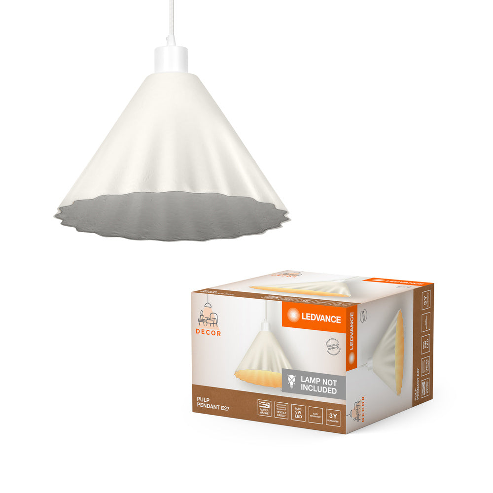 LEDVANCE DECOR Pendelleuchte Decor Pulp weiß, E27, 310 mm