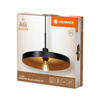 LEDVANCE DECOR Plate Pendant E27 Lampadario Beige