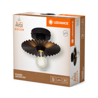 LEDVANCE DECOR Plisse Ceiling Lampada da soffitto E27 Dark Grey