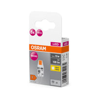 OSRAM LED PIN Lampada Bianco caldo Trasparente, 12V, 1W, 2700K, G4 confezione da 5