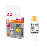 OSRAM LED PIN Lampada Bianco caldo Trasparente, 12V, 1W, 2700K, G4 confezione da 5