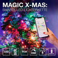 LEDVANCE Wifi SMART+ Catena luminosa illuminazione natalizia con 200 LED, Magic RGB, dimmerabile, 8,4W, 20m