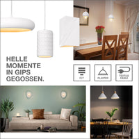 LEDVANCE DECOR Plaster Routes Wall Wandleuchte Up 310 1xE27 White