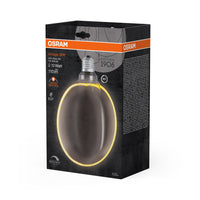 OSRAM VINTAGE 1906® LED Lampada LED CLASSIC GLOBE183 O - Forma FILAMENTO 4W 818 Fumè E27, 110 lm, 1800 K, Comfort bianco caldo