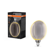 OSRAM VINTAGE 1906® LED Lampada LED CLASSIC GLOBE183 O - Forma FILAMENTO 4W 818 Fumè E27, 110 lm, 1800 K, Comfort bianco caldo