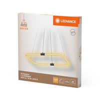 LEDVANCE DECOR Tetragon Lampada a sospensione, 18W, 3000K, 2000lm, Luce calda, Click DIM