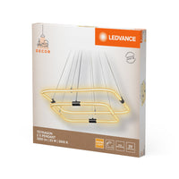 LEDVANCE DECOR Tetragon Lampadario, 23W, 3000K, 2500lm, Bianco Caldo, Click DIM