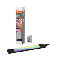 LEDVANCE LINEAR EDGE SENSOR Lampada da incasso RGBW 30cm RGBW DIM Nera con telecomando, 230 lm, 3000 K, Bianco caldo