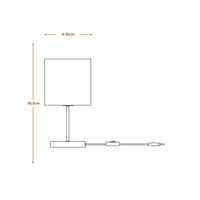 LEDVANCE DECOR Tischleuchte Decor Cardboard Cylinder braun, 200 mm