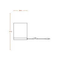 LEDVANCE DECOR Tischleuchte Decor Cardboard Square braun, E27