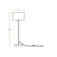 LEDVANCE DECOR Lampada da terra Decor Cardboard Square marrone, E27