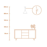 Lampada a sospensione LEDVANCE DECOR Decor Pulp bianco, E27, 310 mm