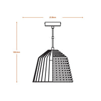LEDVANCE DECOR Cage Bell Pendelleuchte, schwarz/braun, E27