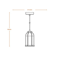 LEDVANCE DECOR Concrete Sim Beton Pendelleuchte, E27, 115 mm