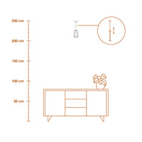 LEDVANCE DECOR Concrete Sim Beton Pendelleuchte, E27, 115 mm