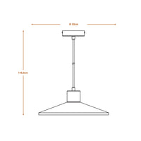 LEDVANCE DECOR Concrete Wood Beton Pendelleuchte, E27, 320 mm