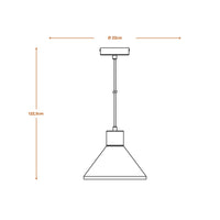 Lampada a sospensione LEDVANCE DECOR Plaster Wood Gypsum, E27, 220 mm