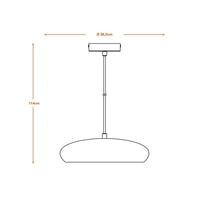 LEDVANCE DECOR Plaster Gips-Leuchte Pendelleuchte, E27, 283 mm