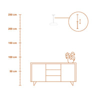 LEDVANCE DECOR Lampada a sospensione in gesso, E27, 283 mm