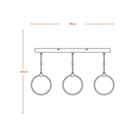 LEDVANCE DECOR Circle Pendelleuchte, 3 Pendel, 20W, Click CCT Black