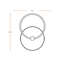 LEDVANCE DECOR Circle Wall Wandleuchte 8W Click CCT Black