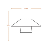 LEDVANCE DECOR Bamboo Paper Hut Deckenleuchte Braun, 400mm, E27