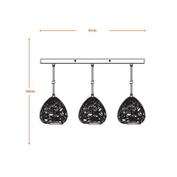 LEDVANCE DECOR Paper Drop Pendant Lampadario Linear 3XE27 Beige