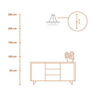 LEDVANCE DECOR Concrete Nest Pendelleuchte Grau, 3-flammig, G9