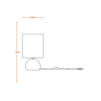 LEDVANCE DECOR Impact Tischleuchte Beige und Grau, E27