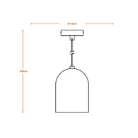 LEDVANCE DECOR Pill Pendant Lampadario 1XE27 White