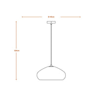 Lampada a sospensione LEDVANCE DECOR Decor Cardboard Drop marrone, E27
