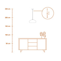 Lampada a sospensione LEDVANCE DECOR Decor Cardboard Drop marrone, E27