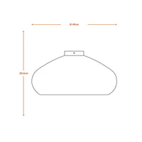LEDVANCE DECOR Deckenleuchte Decor Cardboard Drop braun, E27
