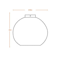 LEDVANCE DECOR Deckenleuchte Decor Cardboard Ball braun, E27