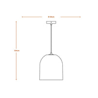 Lampada a sospensione LEDVANCE DECOR Decor Cardboard Ball Bell marrone, E27