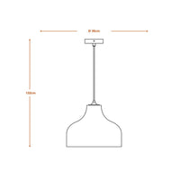 Lampada a sospensione LEDVANCE DECOR Decor Cardboard Hat marrone, E27