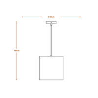 Lampada a sospensione LEDVANCE DECOR Decor Cardboard Cilindro marrone, E27