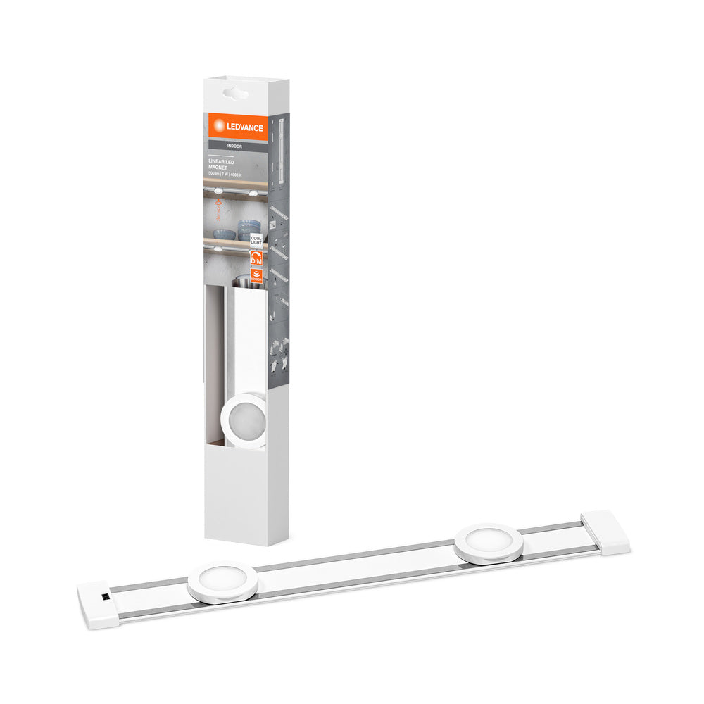 LEDVANCE LINEAR LED MAGNET 2 Spot SENSOR Luce da sottobanco 7W 840 DIM, 400 lm, 4000 K, Bianco freddo