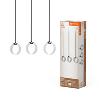 LEDVANCE DECOR Circle Pendelleuchte, 3 Pendel, 20W, Click CCT Black