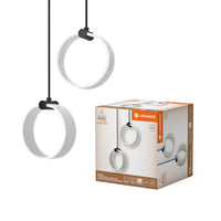 LEDVANCE DECOR Circle Pendant Lampadario, 2 pendenti, 14W, Click CCT Nero