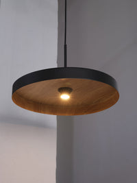 OSRAM DECOR Lampada a sospensione a piastra E27 Lampada a sospensione Nero Legno OSRAM DECOR