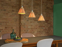 LEDVANCE DECOR Pendelleuchte Decor Raffia Linear grün, 3xE27